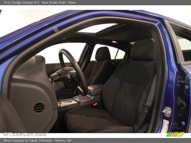 Blue Streak Pearl / Black 2012 Dodge Charger R/T