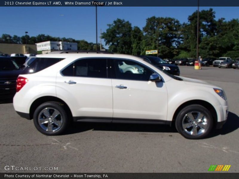 White Diamond Tricoat / Jet Black 2013 Chevrolet Equinox LT AWD