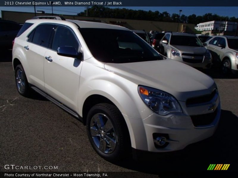 White Diamond Tricoat / Jet Black 2013 Chevrolet Equinox LT AWD