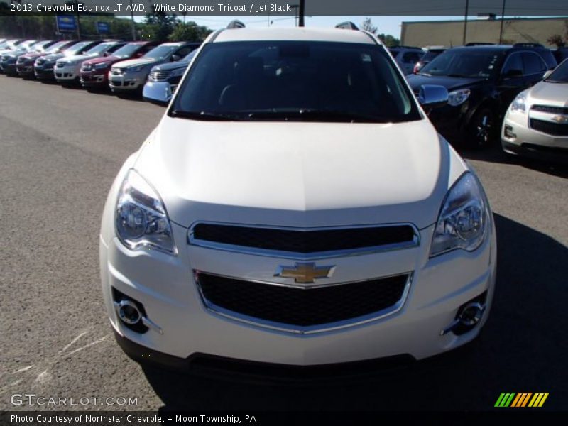 White Diamond Tricoat / Jet Black 2013 Chevrolet Equinox LT AWD