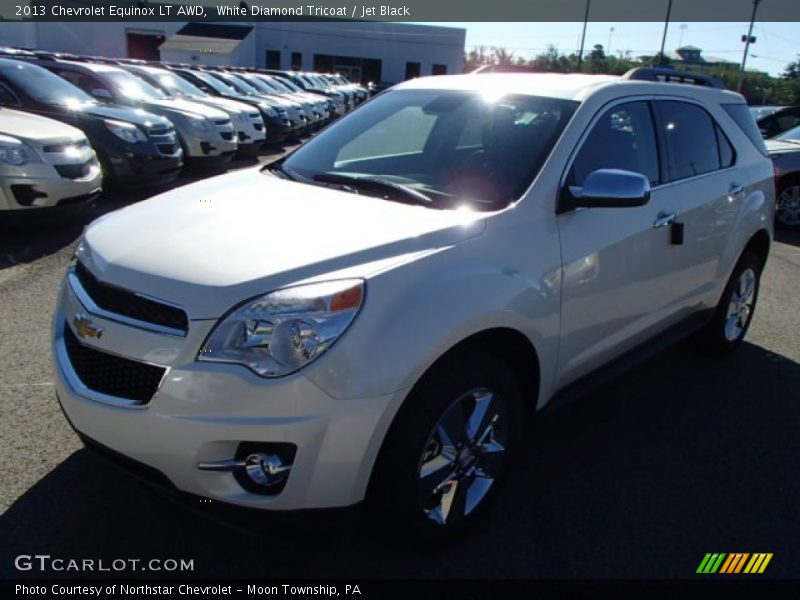 White Diamond Tricoat / Jet Black 2013 Chevrolet Equinox LT AWD