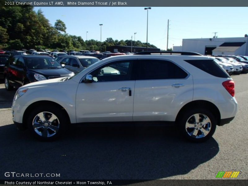 White Diamond Tricoat / Jet Black 2013 Chevrolet Equinox LT AWD