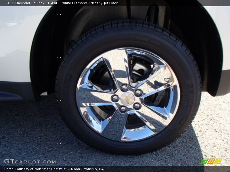 White Diamond Tricoat / Jet Black 2013 Chevrolet Equinox LT AWD