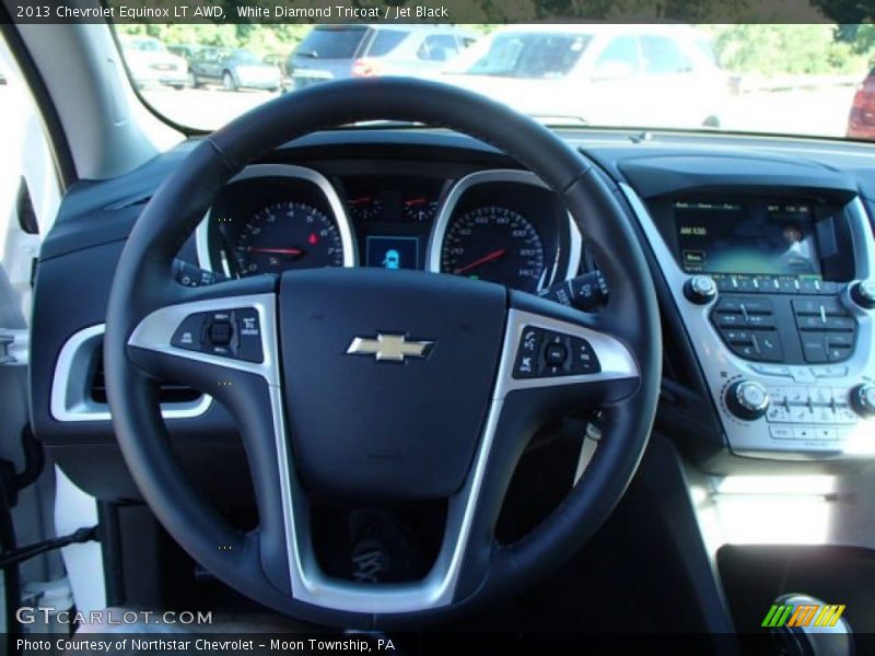 White Diamond Tricoat / Jet Black 2013 Chevrolet Equinox LT AWD