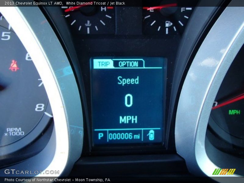 White Diamond Tricoat / Jet Black 2013 Chevrolet Equinox LT AWD