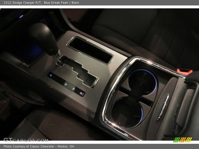 Blue Streak Pearl / Black 2012 Dodge Charger R/T