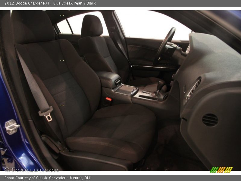 Blue Streak Pearl / Black 2012 Dodge Charger R/T