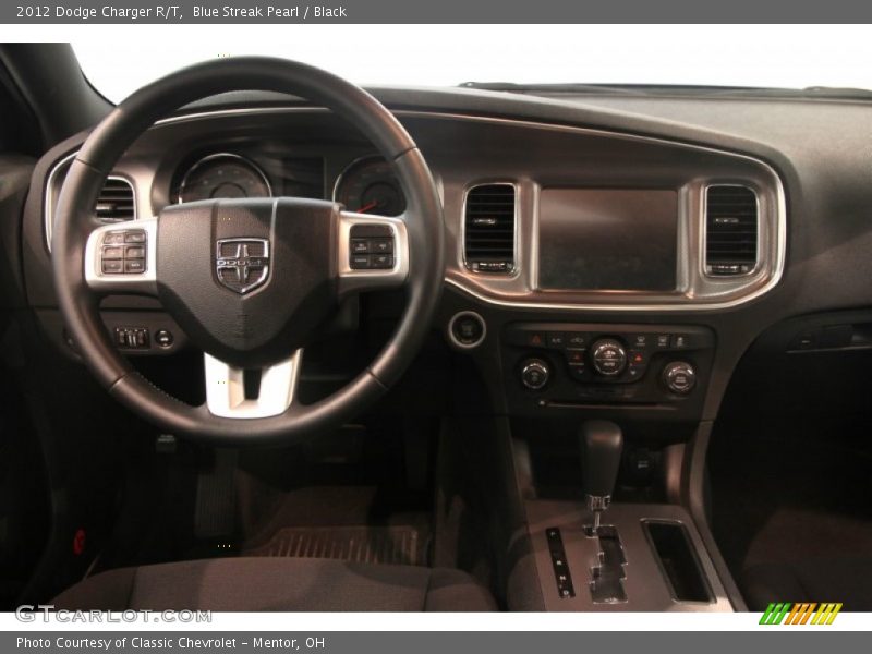 Blue Streak Pearl / Black 2012 Dodge Charger R/T