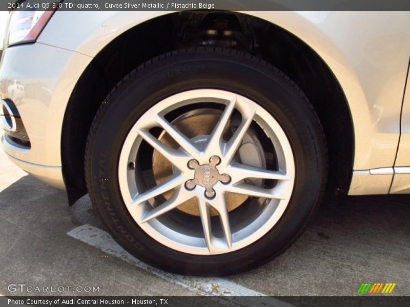 Cuvee Silver Metallic / Pistachio Beige 2014 Audi Q5 3.0 TDI quattro