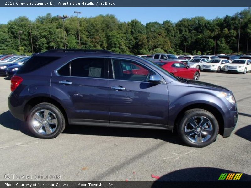 Atlantis Blue Metallic / Jet Black 2013 Chevrolet Equinox LT