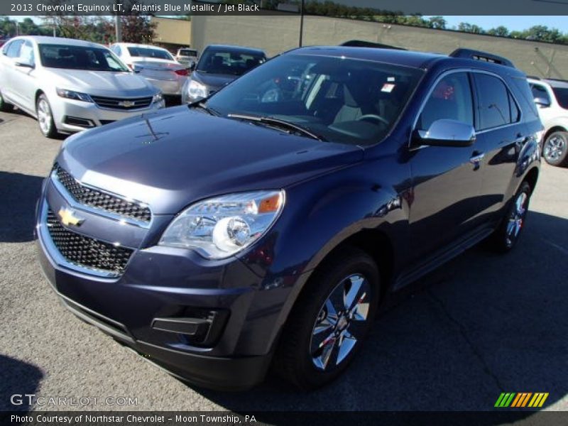 Atlantis Blue Metallic / Jet Black 2013 Chevrolet Equinox LT