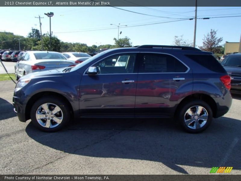Atlantis Blue Metallic / Jet Black 2013 Chevrolet Equinox LT