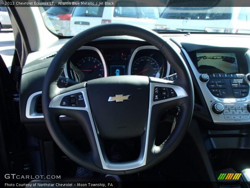 Atlantis Blue Metallic / Jet Black 2013 Chevrolet Equinox LT
