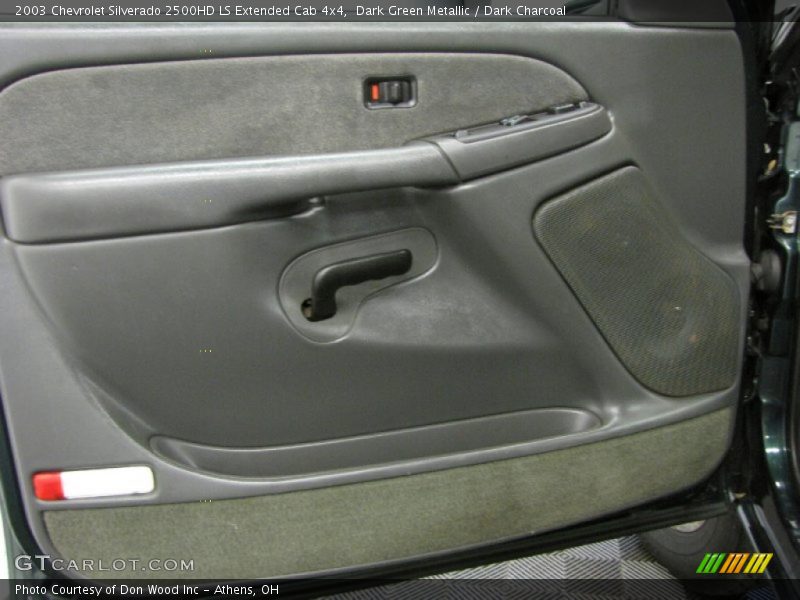 Dark Green Metallic / Dark Charcoal 2003 Chevrolet Silverado 2500HD LS Extended Cab 4x4