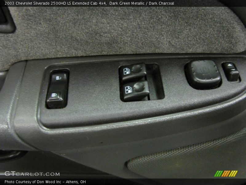 Dark Green Metallic / Dark Charcoal 2003 Chevrolet Silverado 2500HD LS Extended Cab 4x4