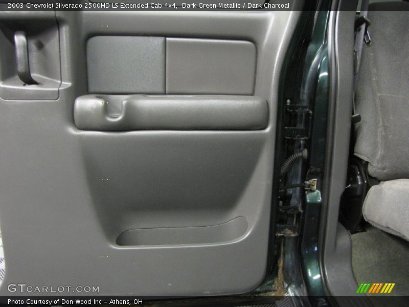 Dark Green Metallic / Dark Charcoal 2003 Chevrolet Silverado 2500HD LS Extended Cab 4x4