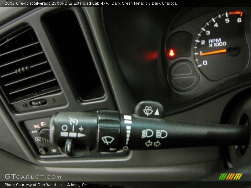 Dark Green Metallic / Dark Charcoal 2003 Chevrolet Silverado 2500HD LS Extended Cab 4x4