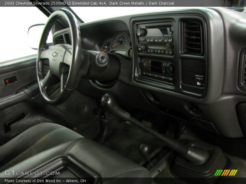 Dark Green Metallic / Dark Charcoal 2003 Chevrolet Silverado 2500HD LS Extended Cab 4x4