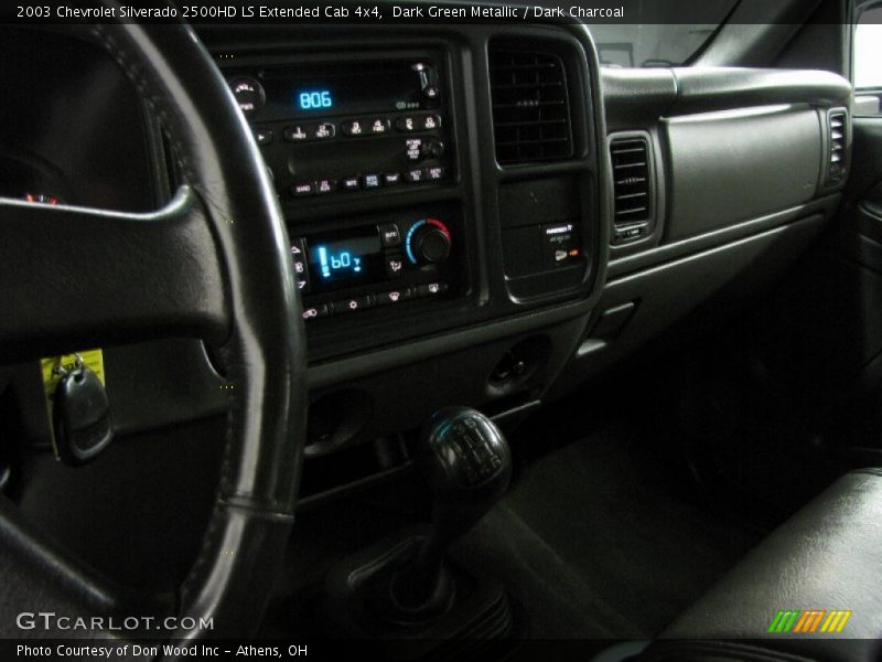 Dark Green Metallic / Dark Charcoal 2003 Chevrolet Silverado 2500HD LS Extended Cab 4x4