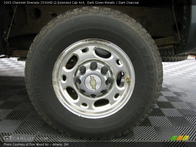 Dark Green Metallic / Dark Charcoal 2003 Chevrolet Silverado 2500HD LS Extended Cab 4x4