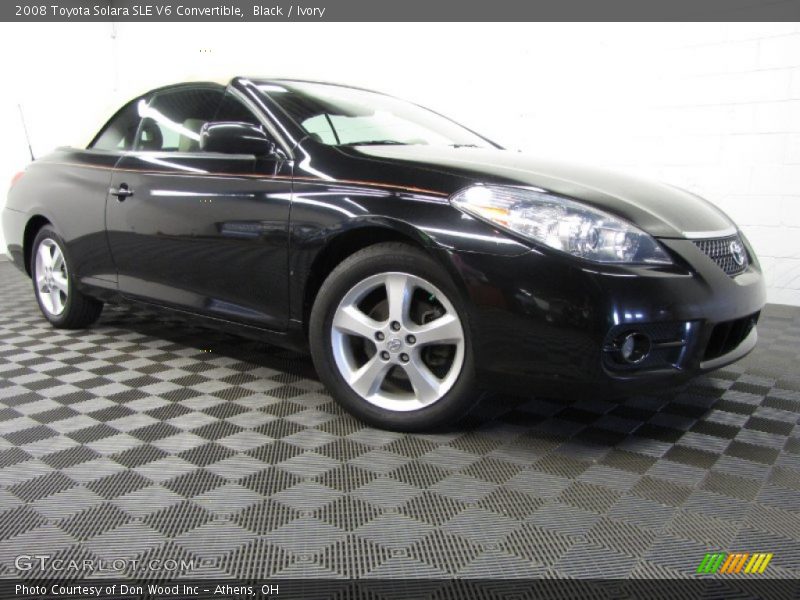 Black / Ivory 2008 Toyota Solara SLE V6 Convertible