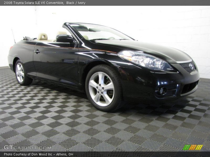 Black / Ivory 2008 Toyota Solara SLE V6 Convertible