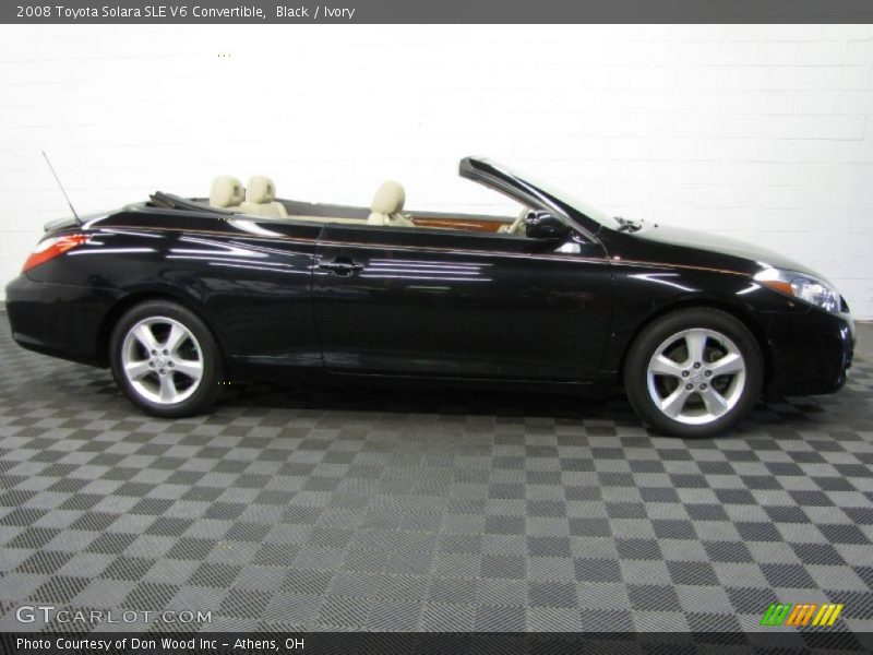 Black / Ivory 2008 Toyota Solara SLE V6 Convertible