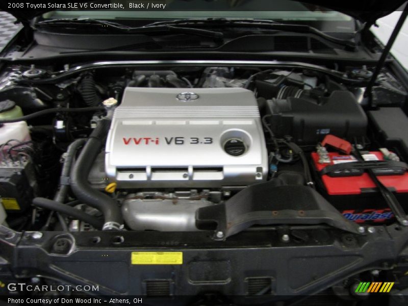 Black / Ivory 2008 Toyota Solara SLE V6 Convertible