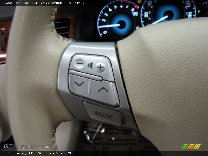 Black / Ivory 2008 Toyota Solara SLE V6 Convertible