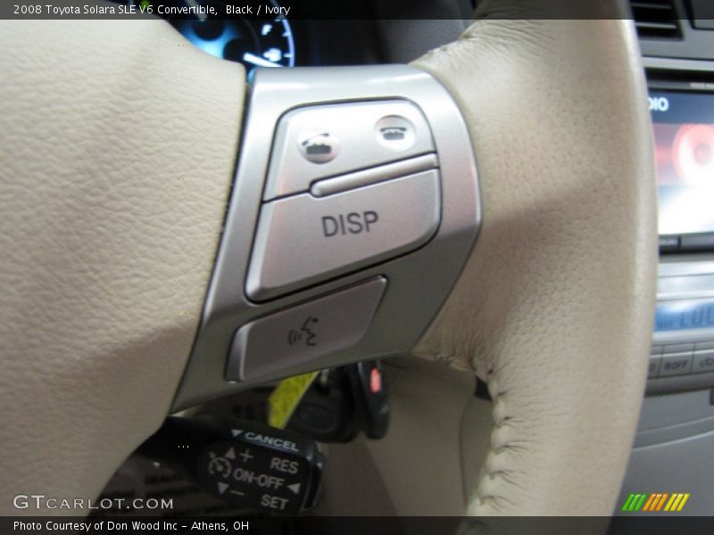 Black / Ivory 2008 Toyota Solara SLE V6 Convertible