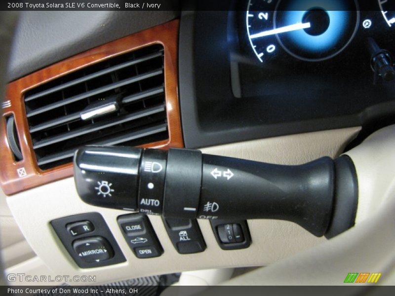 Black / Ivory 2008 Toyota Solara SLE V6 Convertible