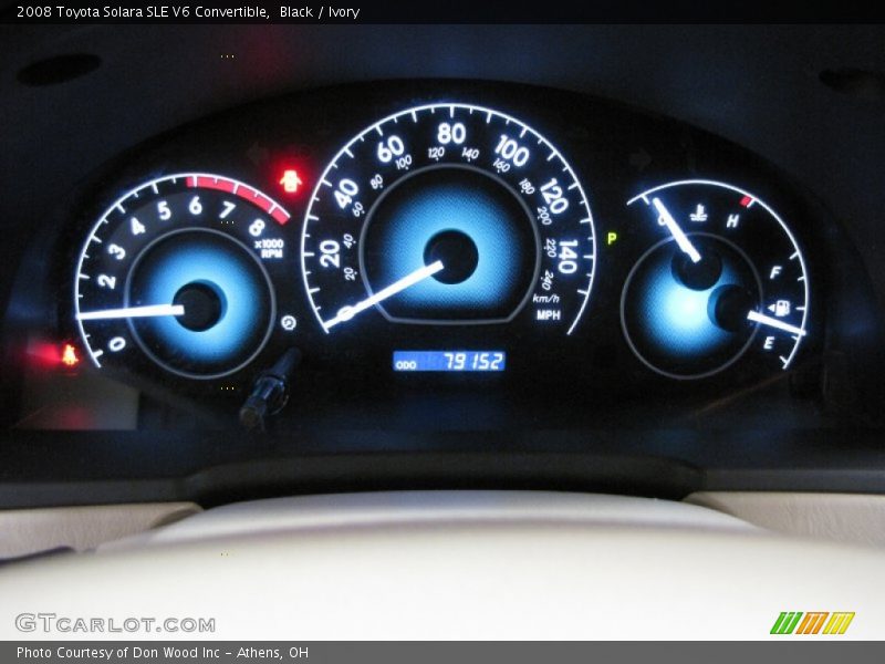 Black / Ivory 2008 Toyota Solara SLE V6 Convertible
