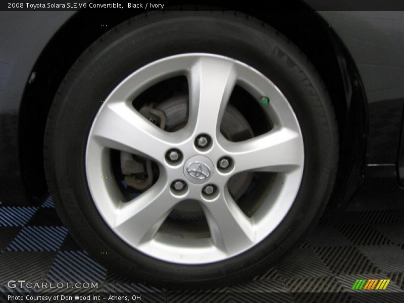 Black / Ivory 2008 Toyota Solara SLE V6 Convertible