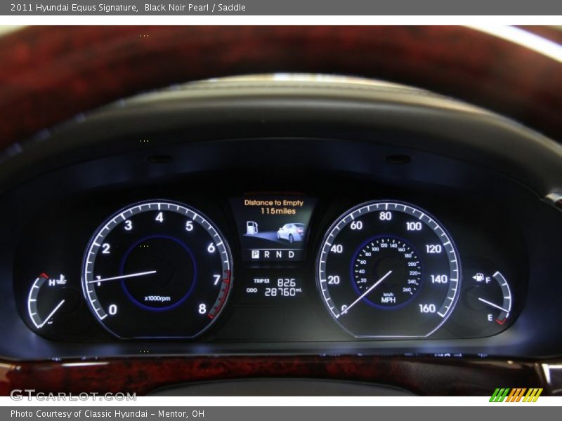 Black Noir Pearl / Saddle 2011 Hyundai Equus Signature