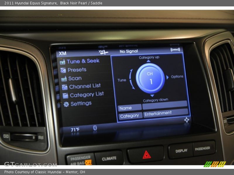 Black Noir Pearl / Saddle 2011 Hyundai Equus Signature