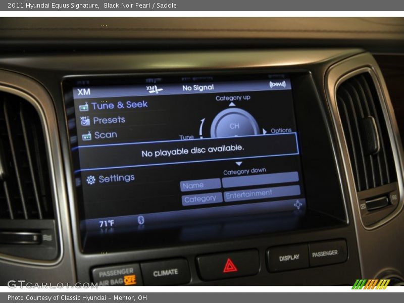 Black Noir Pearl / Saddle 2011 Hyundai Equus Signature