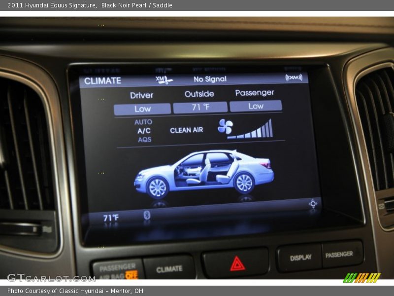 Black Noir Pearl / Saddle 2011 Hyundai Equus Signature