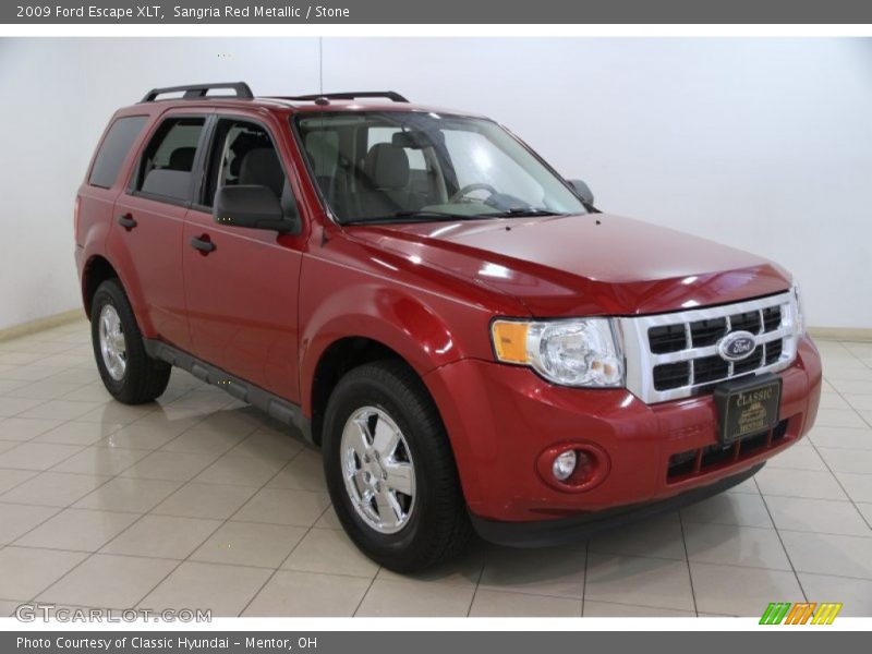 Sangria Red Metallic / Stone 2009 Ford Escape XLT