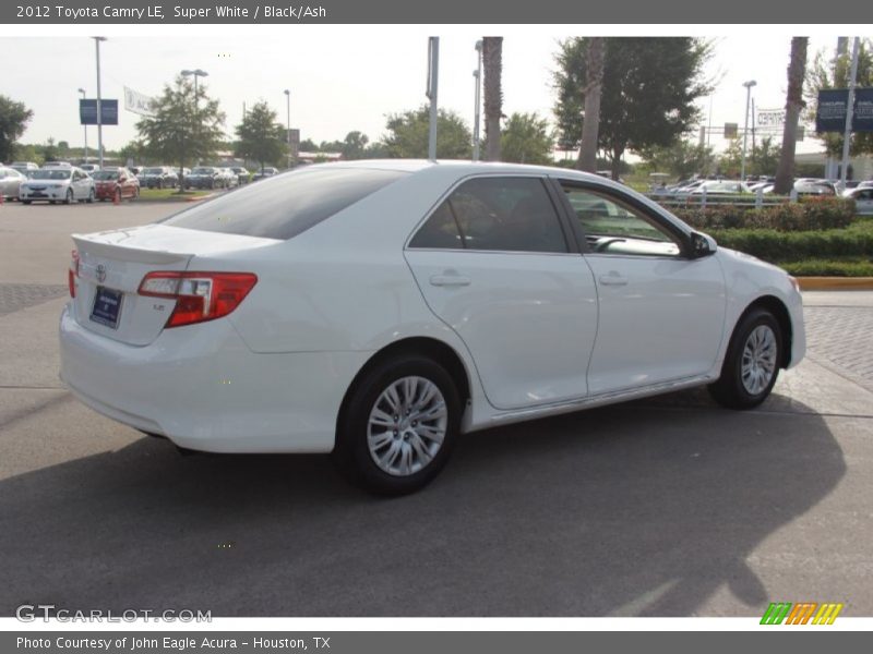Super White / Black/Ash 2012 Toyota Camry LE