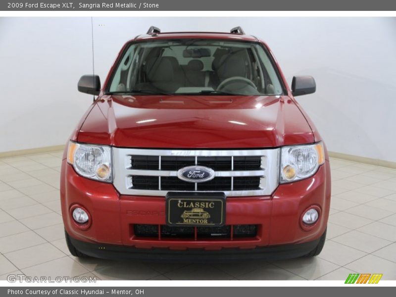 Sangria Red Metallic / Stone 2009 Ford Escape XLT