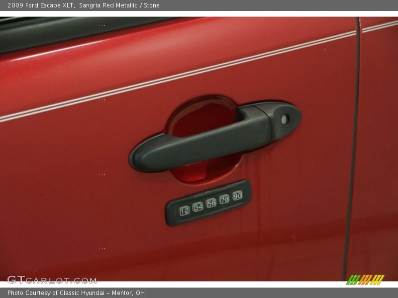 Sangria Red Metallic / Stone 2009 Ford Escape XLT