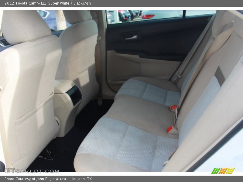 Super White / Black/Ash 2012 Toyota Camry LE