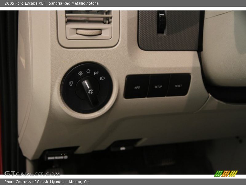 Sangria Red Metallic / Stone 2009 Ford Escape XLT