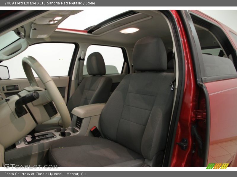 Sangria Red Metallic / Stone 2009 Ford Escape XLT