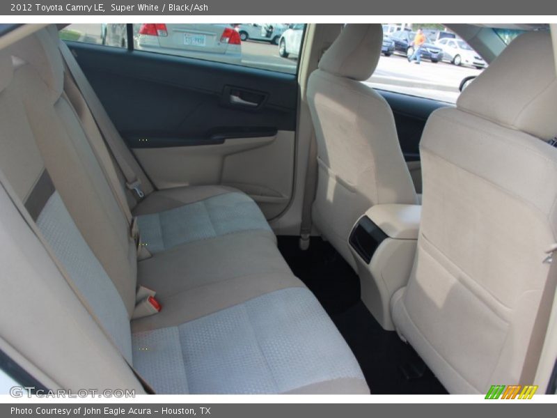 Super White / Black/Ash 2012 Toyota Camry LE