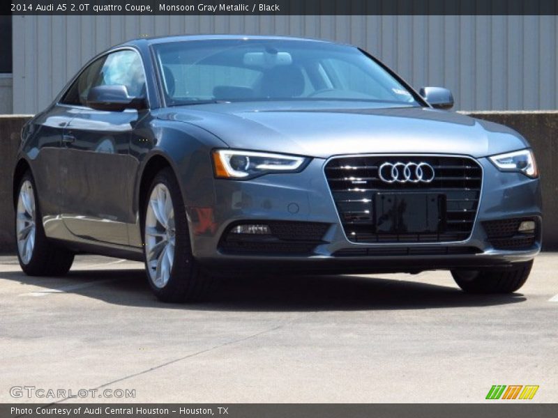 Monsoon Gray Metallic / Black 2014 Audi A5 2.0T quattro Coupe