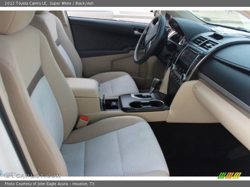 Super White / Black/Ash 2012 Toyota Camry LE