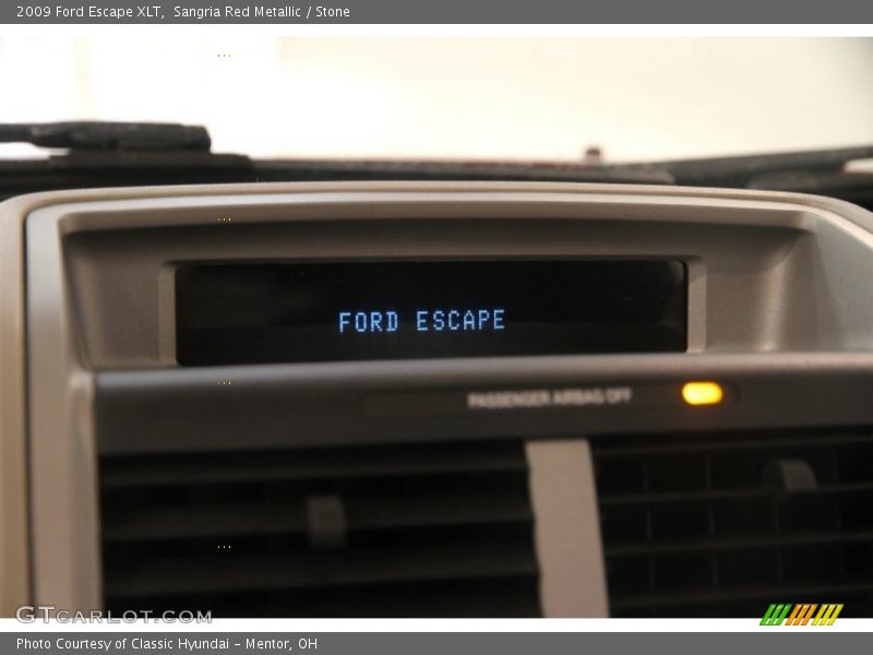 Sangria Red Metallic / Stone 2009 Ford Escape XLT