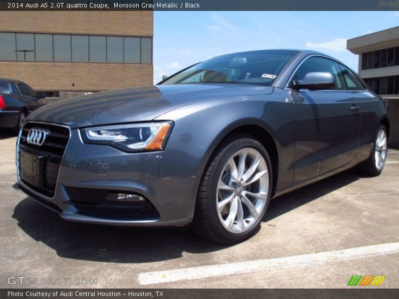 Monsoon Gray Metallic / Black 2014 Audi A5 2.0T quattro Coupe