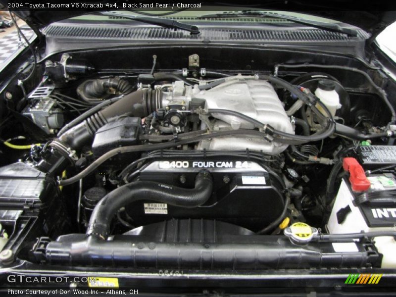 Black Sand Pearl / Charcoal 2004 Toyota Tacoma V6 Xtracab 4x4